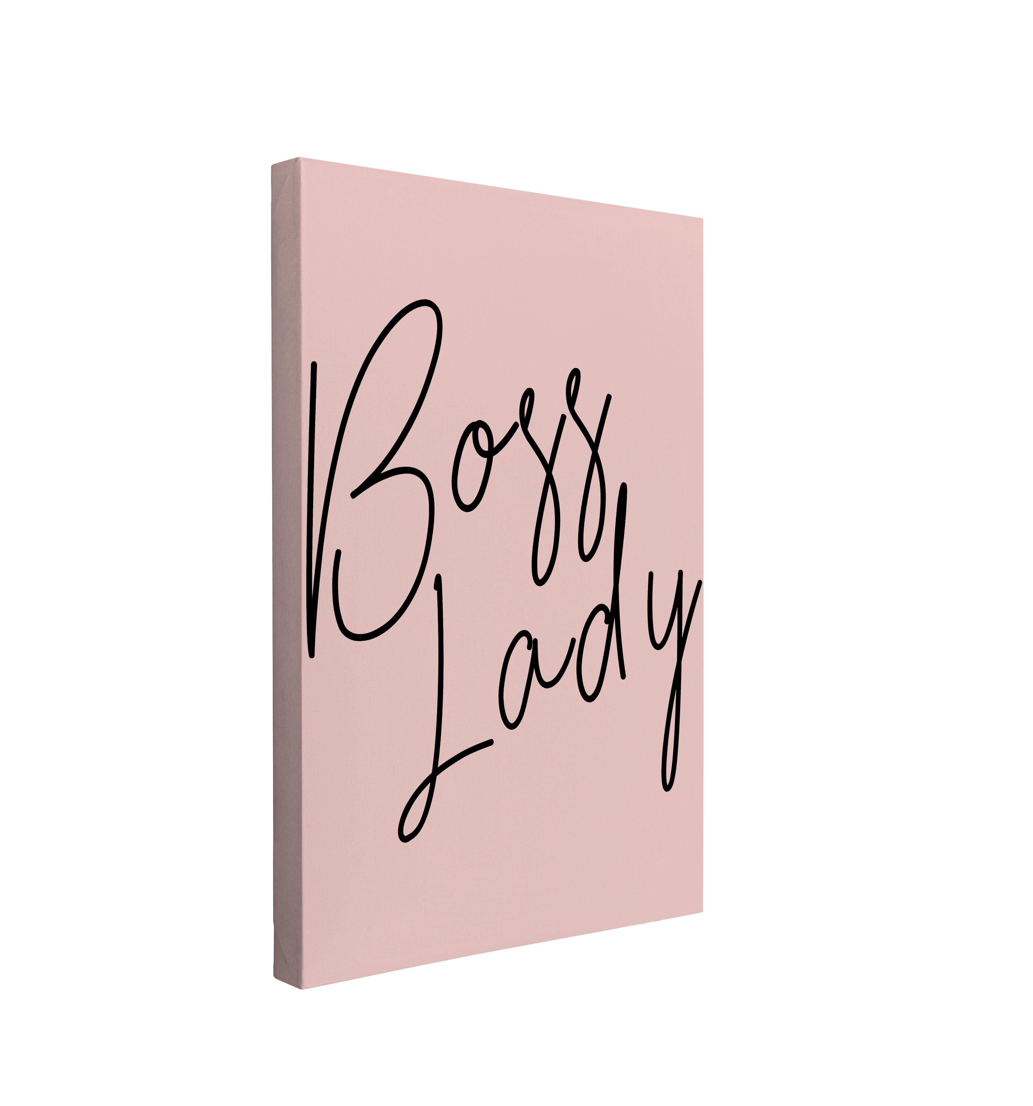 Boss Lady  - Girl Boss Crystal Canvas Print Wall Art Décor Whelhung