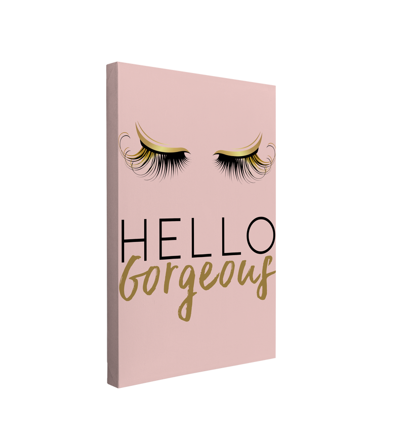 Hello Gorgeous - Girl Boss Crystal Canvas Print Wall Art Décor Whelhung