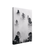 Moody Winter Misty Forest Photography - Canvas Print Wall Art Décor Whelhung