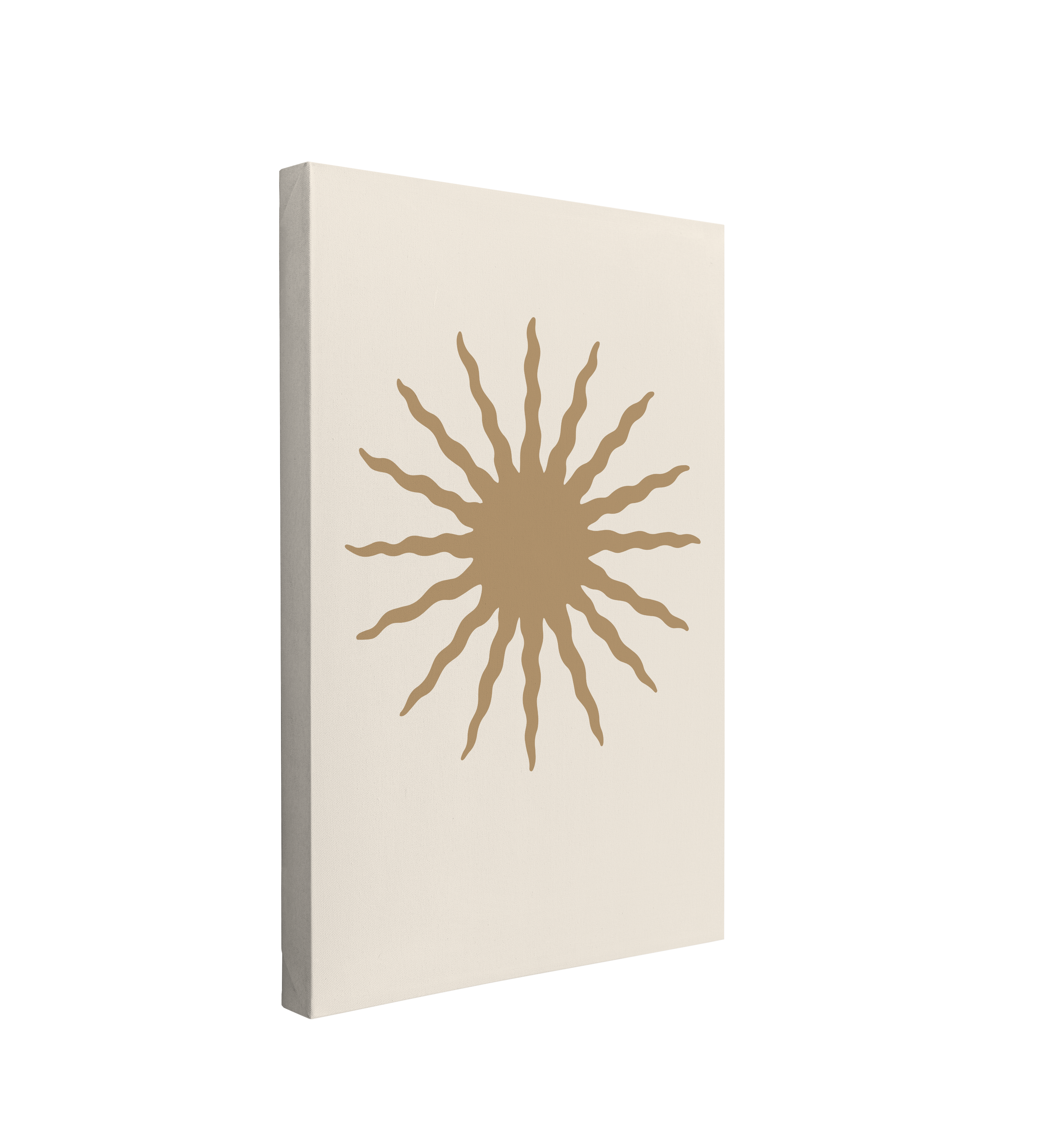 Minimalist Neutral Sun - Canvas Print Wall Art Décor Whelhung