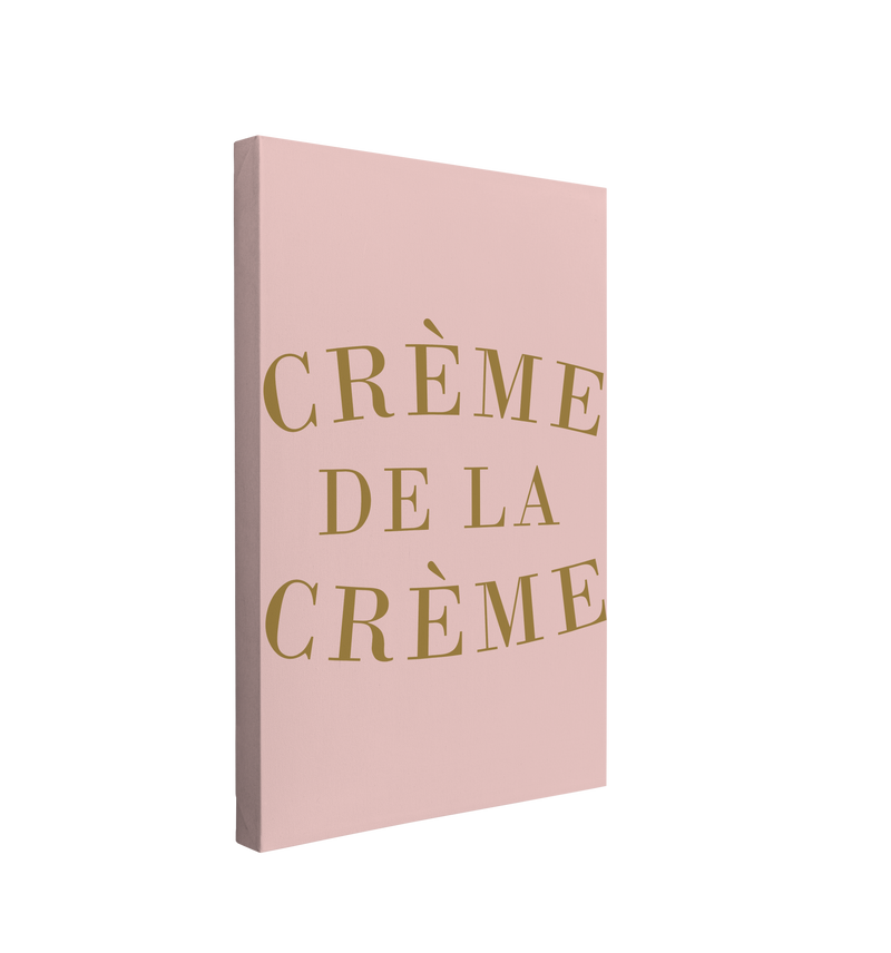 Crème de la Crème  - Girl Boss Crystal Canvas Print Wall Art Décor Whelhung