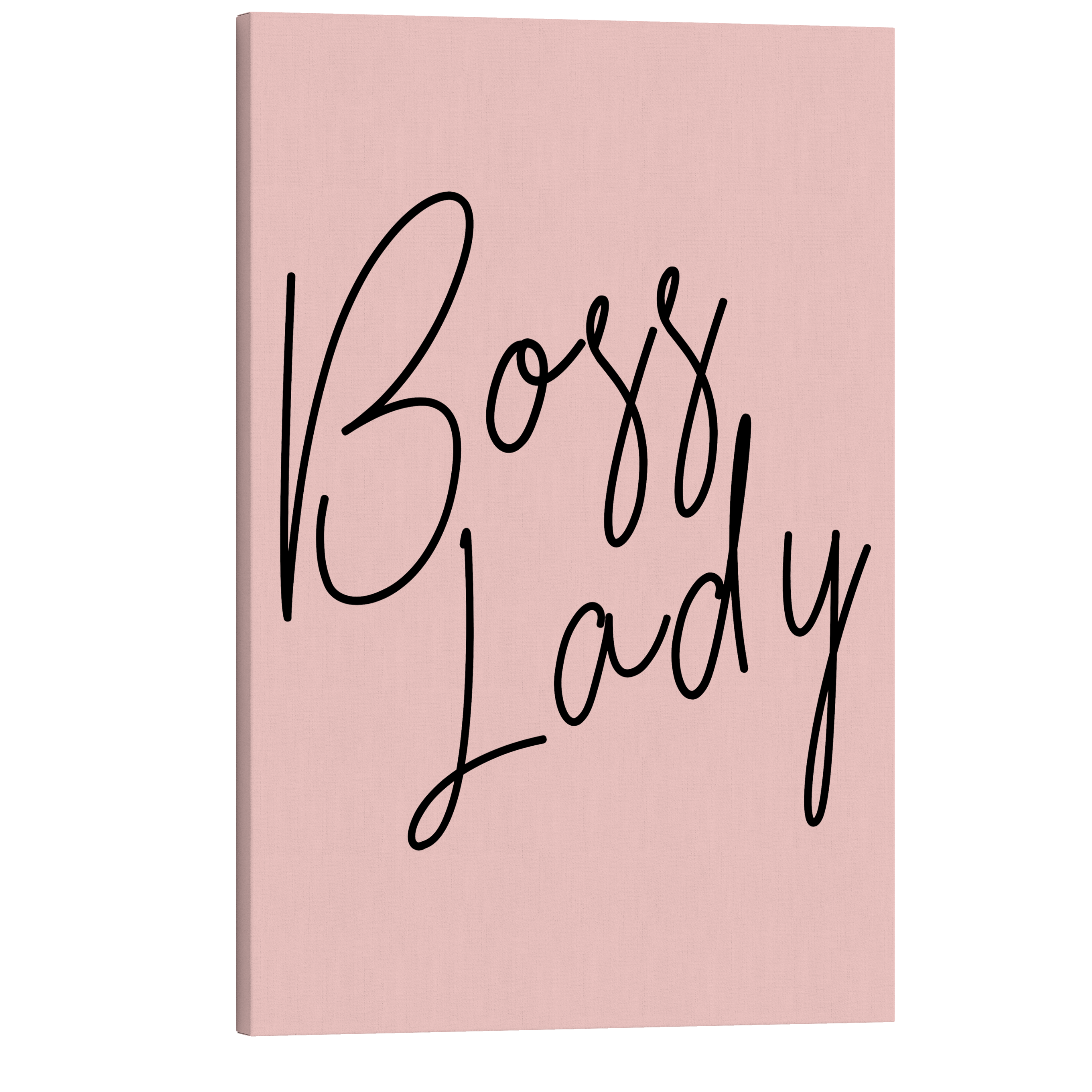 Boss Lady  - Girl Boss Crystal Canvas Print Wall Art Décor Whelhung