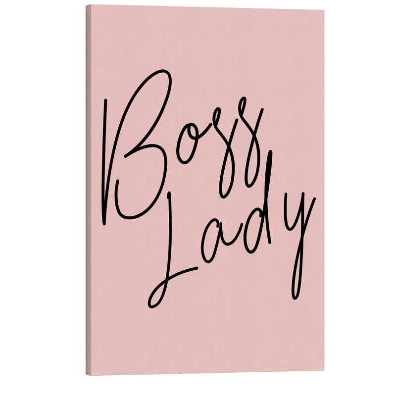 Boss Lady  - Girl Boss Crystal Canvas Print Wall Art Décor Whelhung