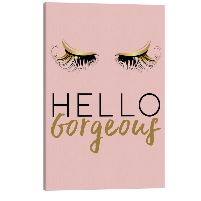 Hello Gorgeous - Girl Boss Crystal Canvas Print Wall Art Décor Whelhung