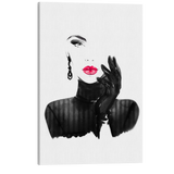 Fashionista Portrait - Vogue Fashion - Crystal Canvas Print Wall Art Décor Whelhung