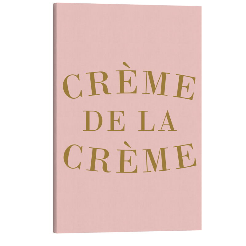 Crème de la Crème  - Girl Boss Crystal Canvas Print Wall Art Décor Whelhung