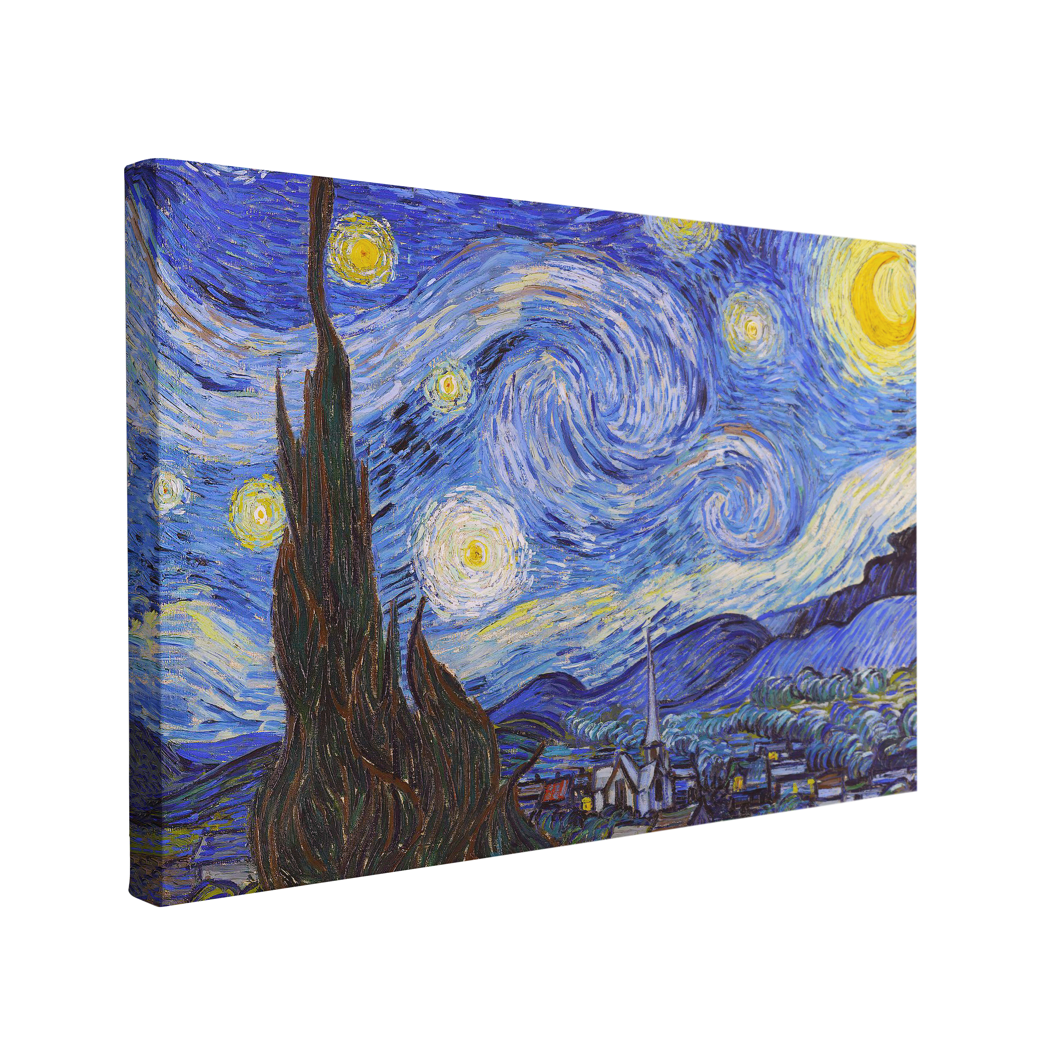 Starry Night, Vincent Van Gogh Painting - Canvas Print Wall Art Décor Whelhung