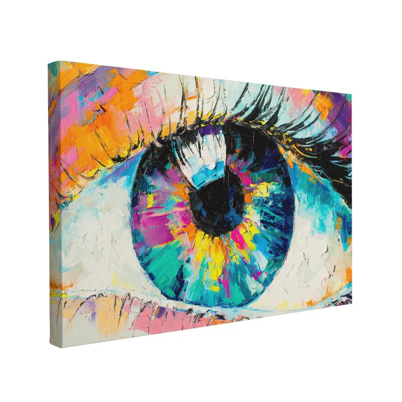 Abstract Eye Painting - Canvas Print Wall Art Décor Whelhung