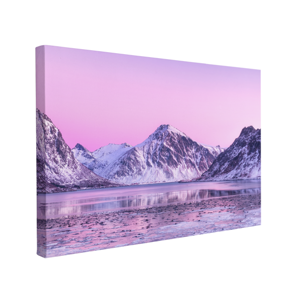 Pastel Norway Northern Lights - Canvas Print Wall Art Décor Whelhung