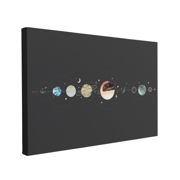 Minimalist Planets - Canvas Print Wall Art Décor Whelhung