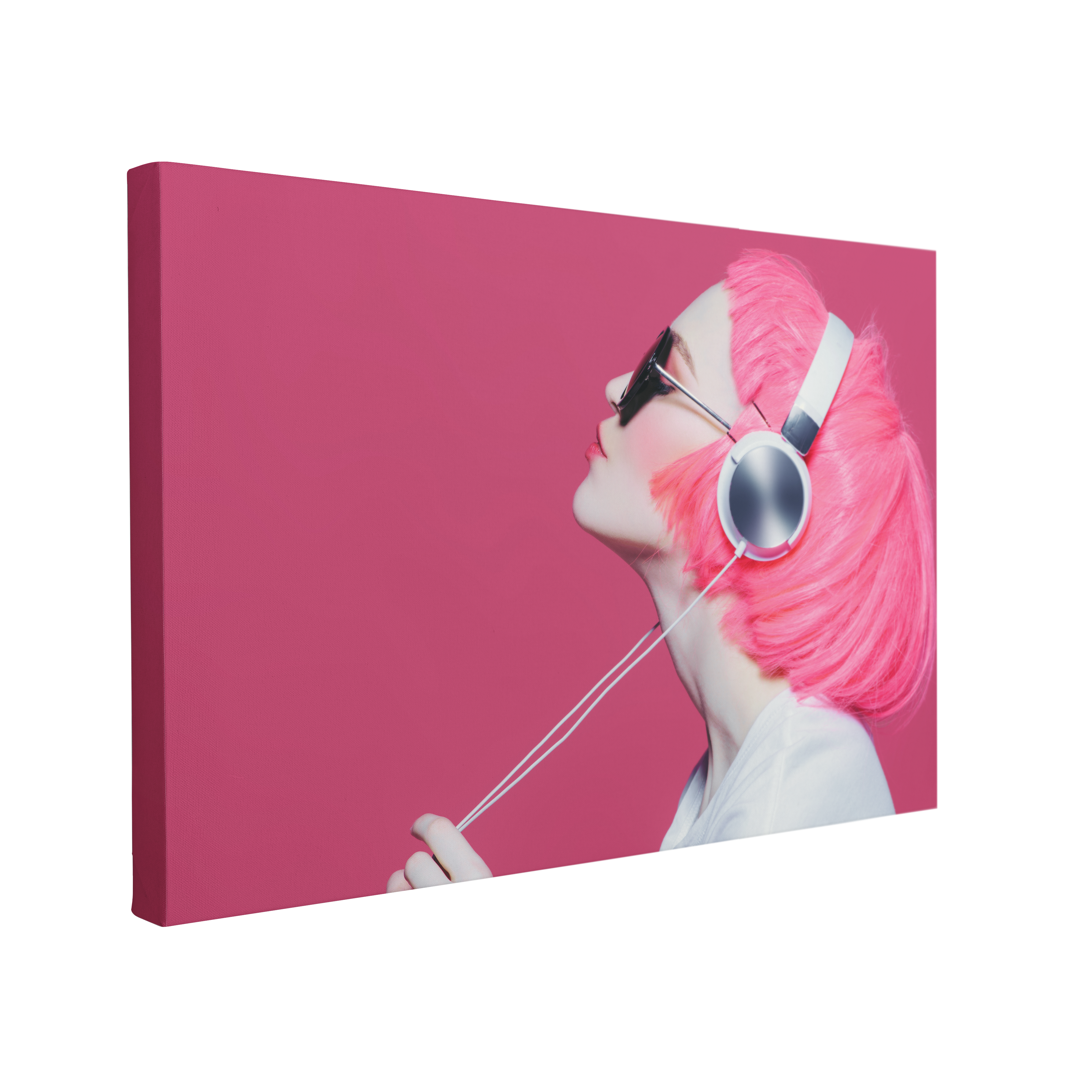 Hipster Pink Girl Photography - Canvas Print Wall Art Décor Whelhung