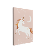 Pink Unicorn Nursery - Canvas Print Gender Neutral Wall Art Décor Whelhung