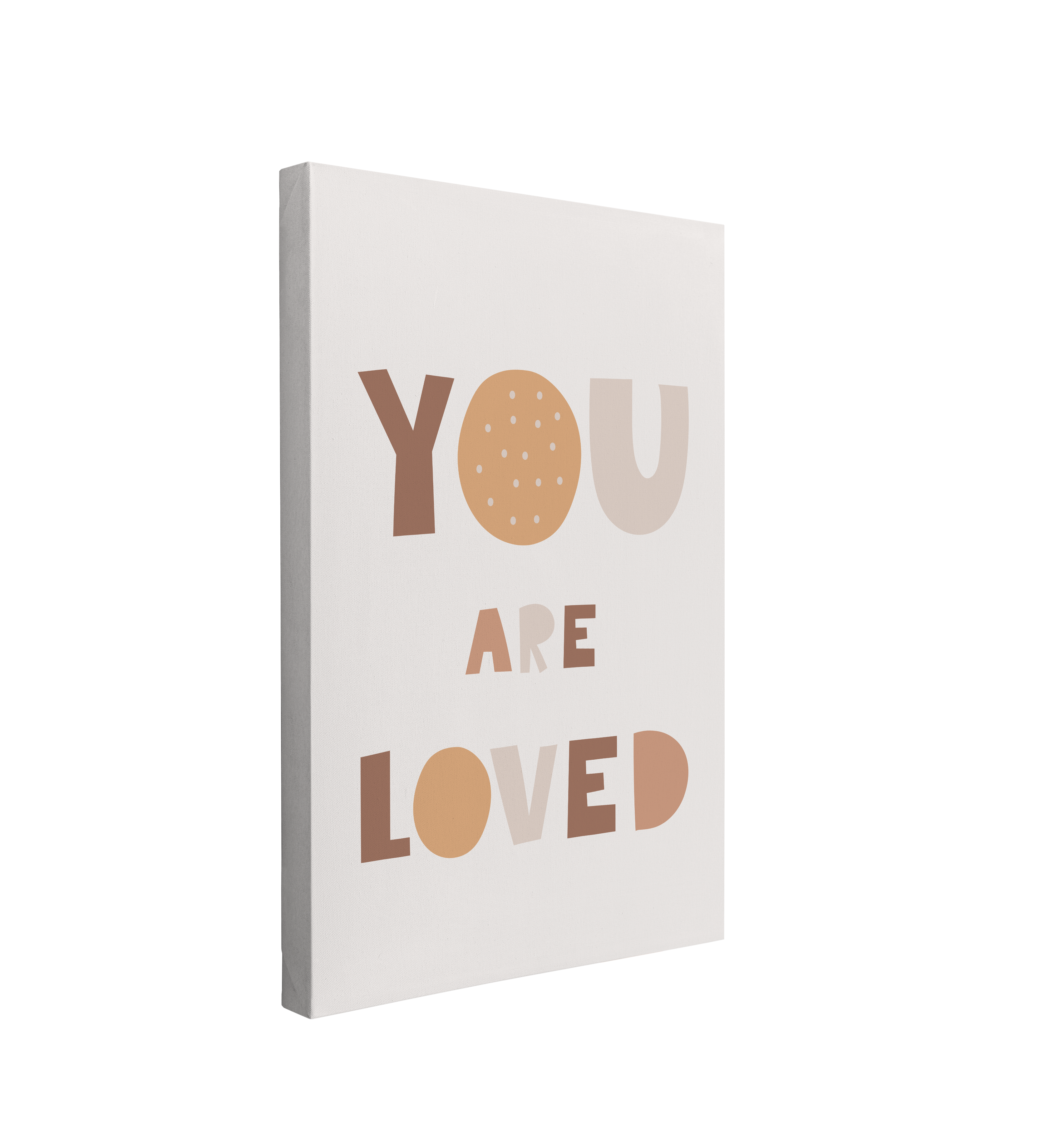 Neutral Nursery You Are Loved - Canvas Print Gender Neutral Wall Art Décor Whelhung