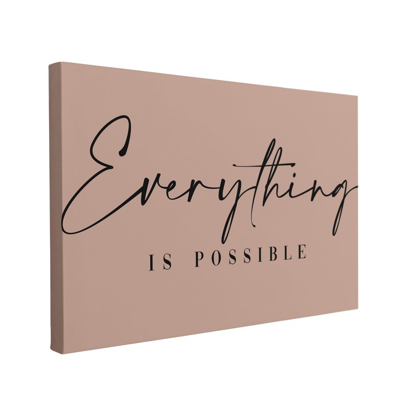 Everything is Possible - Canvas Print Wall Art Décor Whelhung