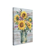 Sunflowers in a Jug Painting - Canvas Print Wall Art Décor Whelhung