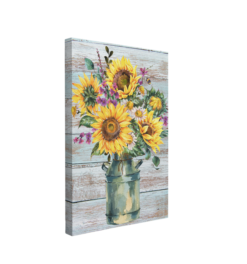 Sunflowers in a Jug Painting - Canvas Print Wall Art Décor Whelhung