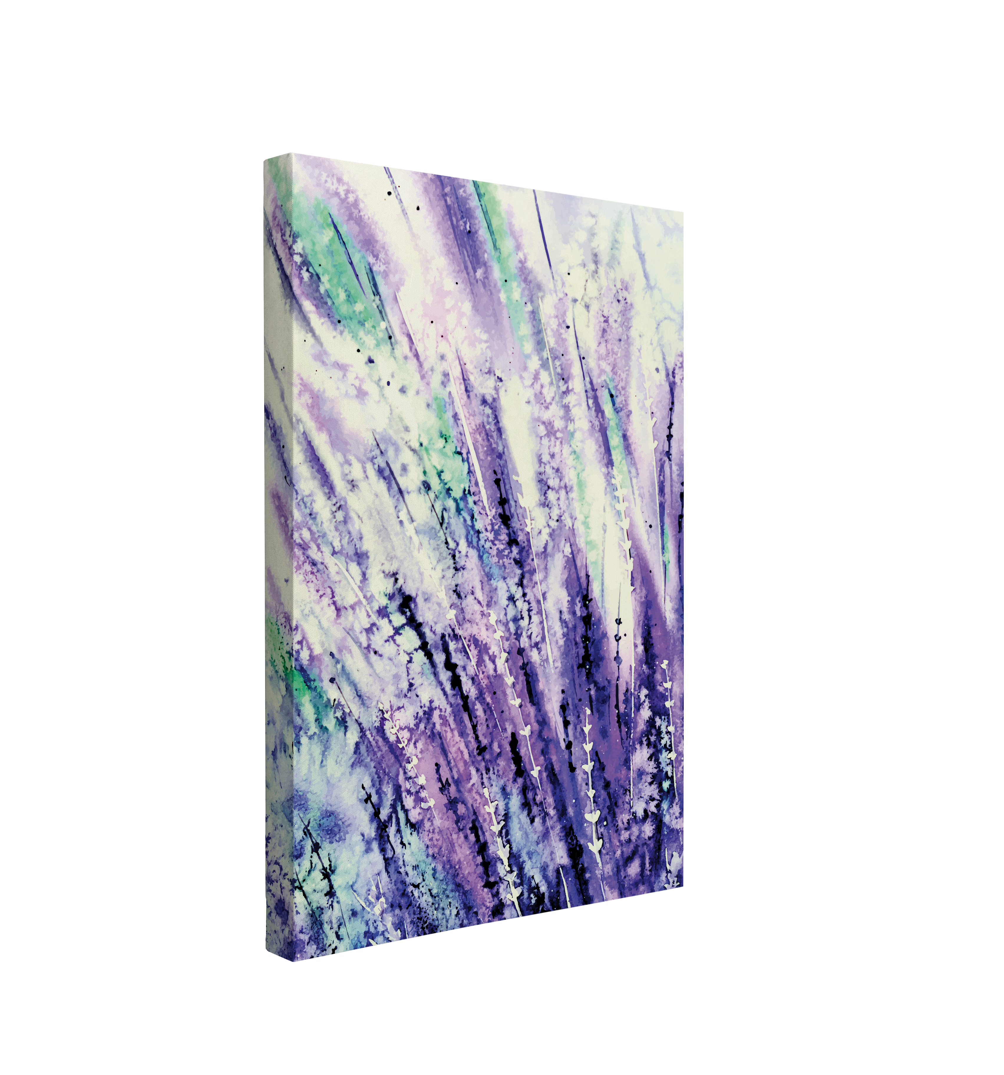 Lavender Watercolor - Canvas Print Wall Art Décor Whelhung