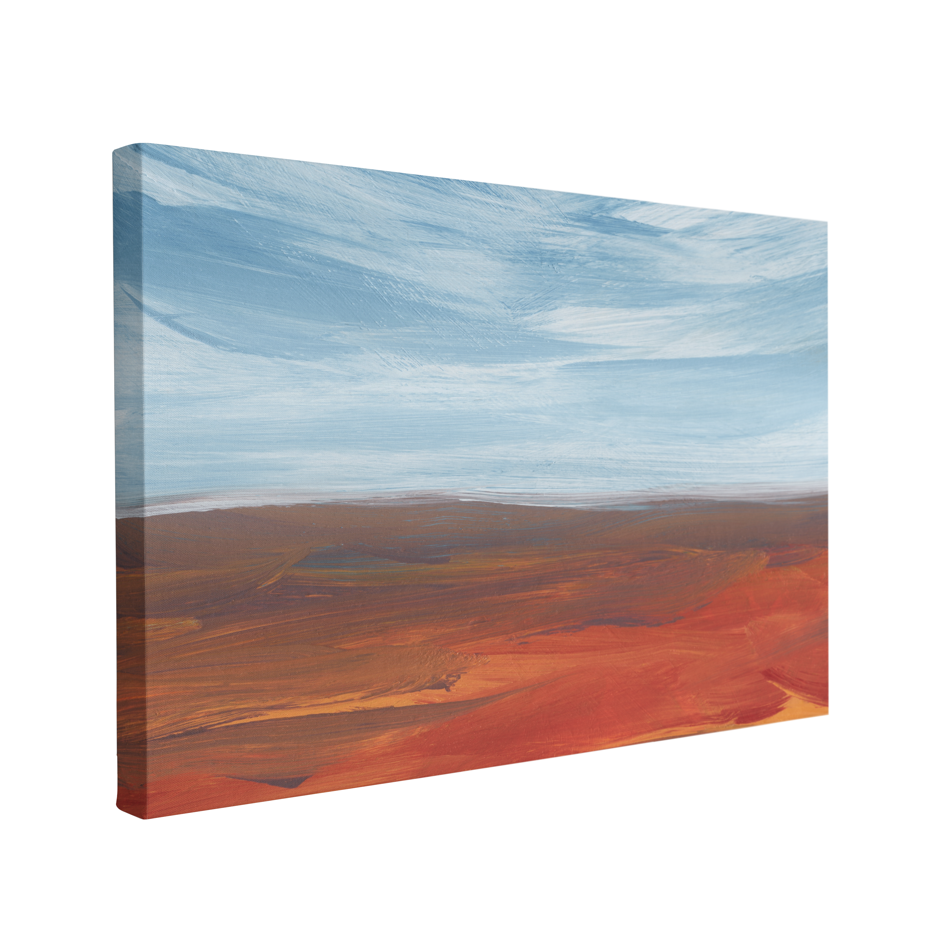 Desert Abstract Landscape Oil Painting - Canvas Print Wall Art Décor Whelhung